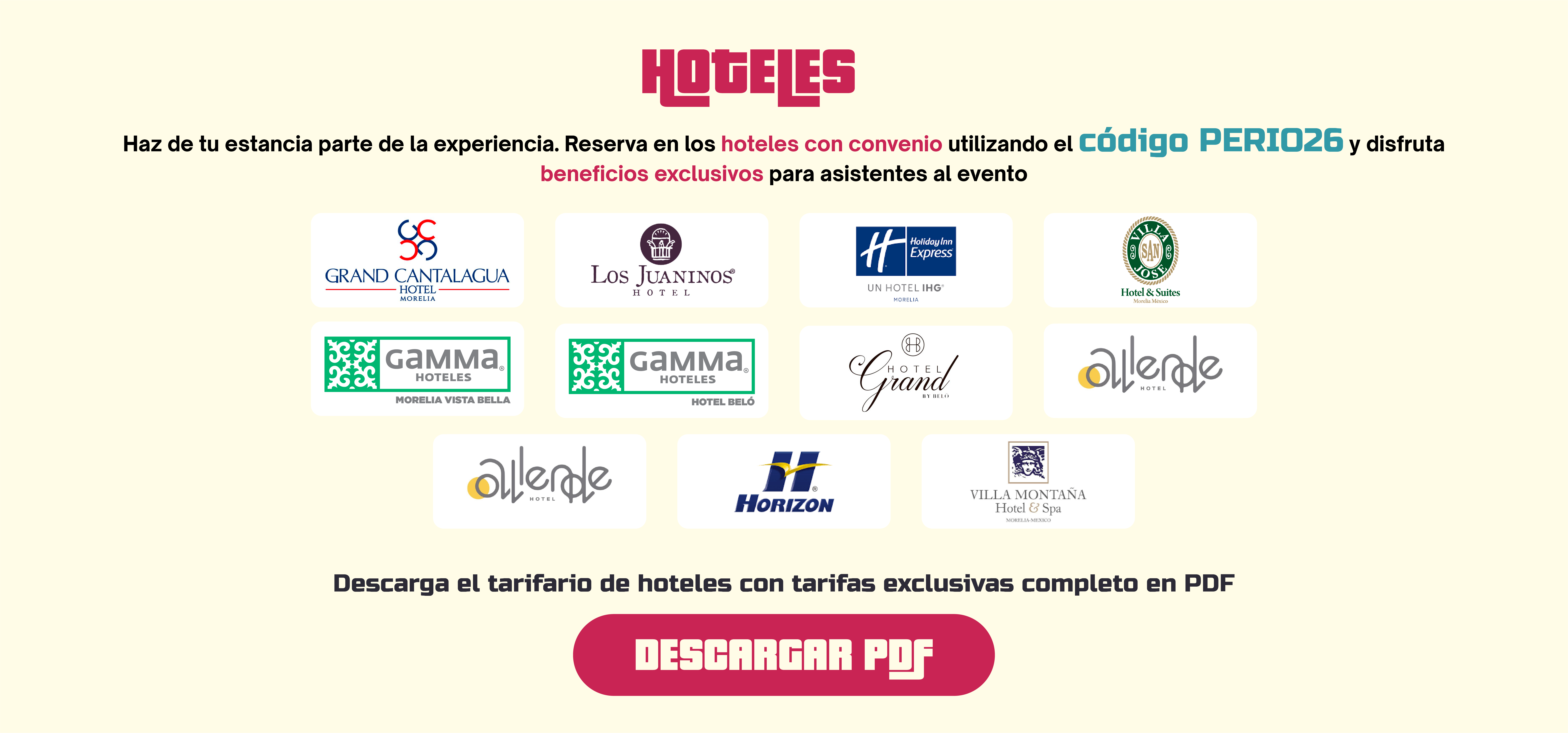 Hoteles recomendados para asistentes del Congreso Morelia 2026